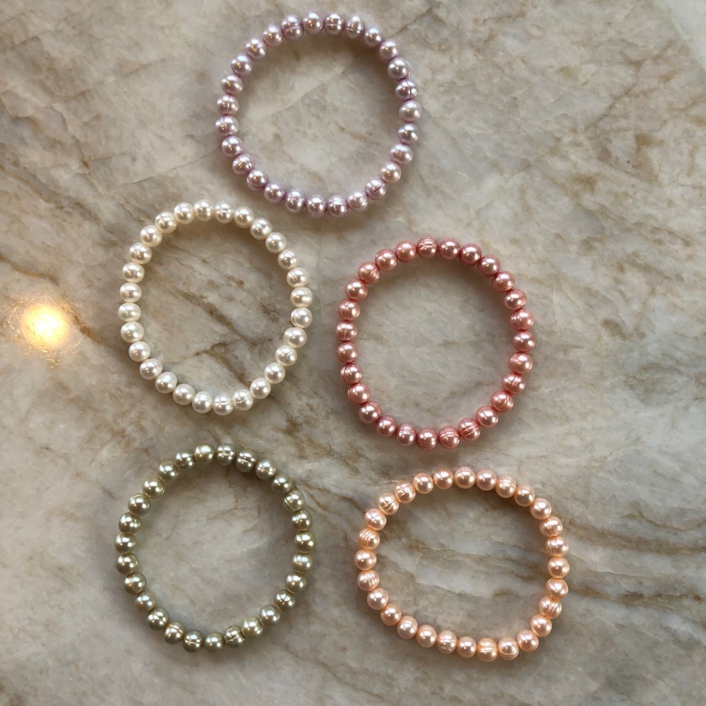 Freshwater Pearl Bracelets - One ($5 each) Or All